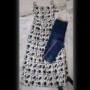 Straight Cut Kurti With Jeans For Women