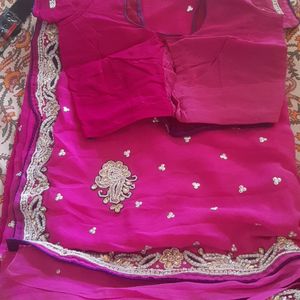 New Saree With Ready Blouse