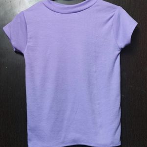 Half Sleeves Lavender Thrifted Top