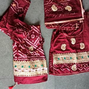 Bandhej Rajputi Dress