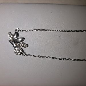 Pure Silver Butterfly Necklace