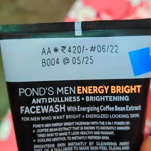 Pond's MEN Energy Bright FACWASH IN 150 GRM