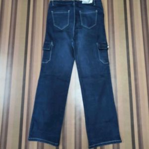 DG-1Size-32 cargo Straight Women Denim Jeans