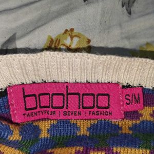 Boohoo Multicolor Pullover Jacket