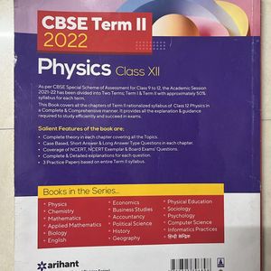 Arihant CBSE term 2 Physics class 12th