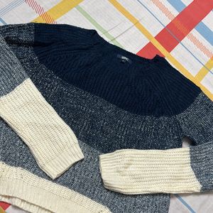 Tri Color Sweater