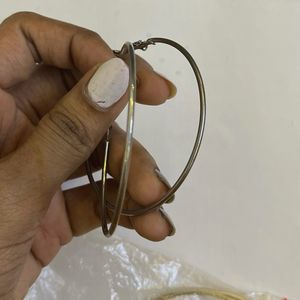 2 pairs of Hoops - Gold and Silver