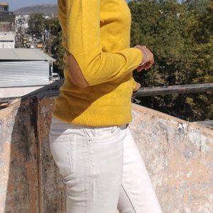 High Neck Yellow Sweater