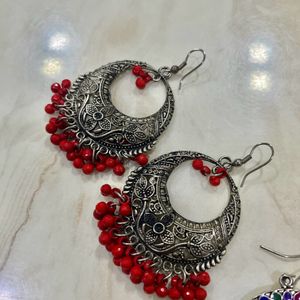 Combo Of 3 Oxidised jhumka