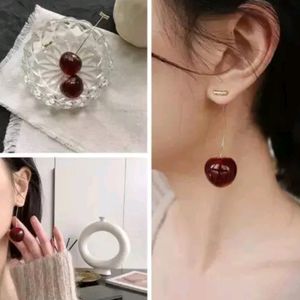 Korean Cherry Earrings