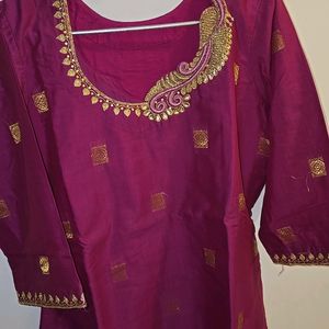 Festive wear New Silk Kurta With Embroidery