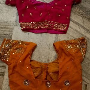 Two Beautiful Party Wear Blouse ....One Is Ranipin