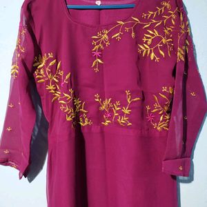 Purple Coloured Kurta