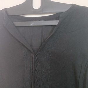 Black Top With Tussel Very Comfortable Xxl