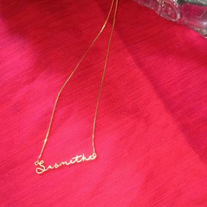 Chain With Name Plate Sushmita