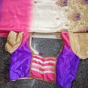 Saare With Blouse Set Beutiful Colour