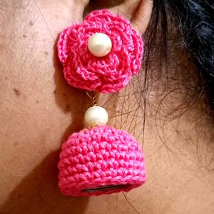 Dome Style Chrochet ear Jhumka