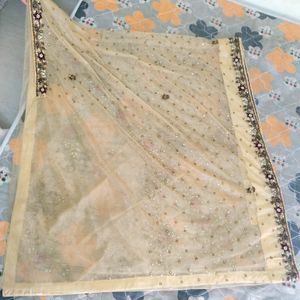 Partywear Saree (Pure Soft Net Fabric)