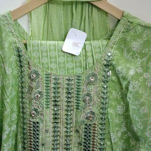 Cotton Anarkali Kurti Set