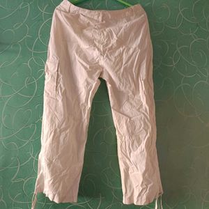 White Cargo Pant