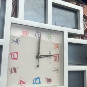 Photo Wall Clock Decor