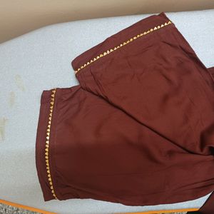 Brown Kurtha Set