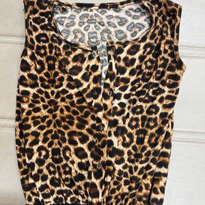 Y2K Animal Print Jump Suit