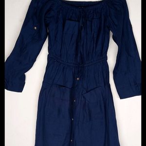Navy blue mini dress
