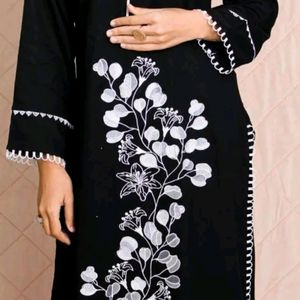 Black pakistani Kurta Set