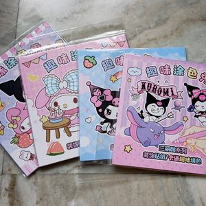 Kuromi+My Melody Colouring Book 🆕