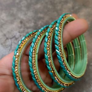 Ramagreen color designer Glass Bangles