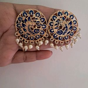 Earrings Peacock