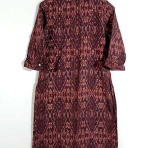 Purple Printed Casual Kurta (Women's)