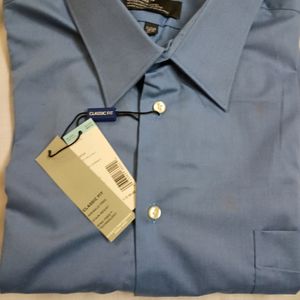 Covington Blue Classic Fit Men's Shirt (New)