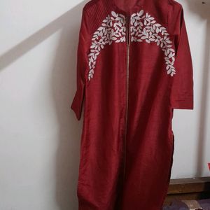 Anarkali Gown (With Pant And Dupatta)+W Kurta