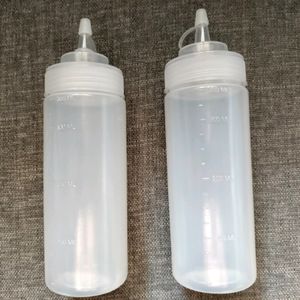 Transparent Squeeze Plastic Bottles