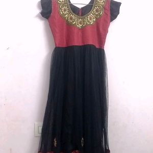 Anarkali Netted Kurthi