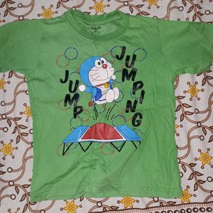 Green Doremon T Shirt