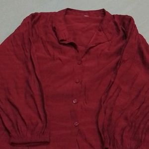 Maroon Stylish Crop Top