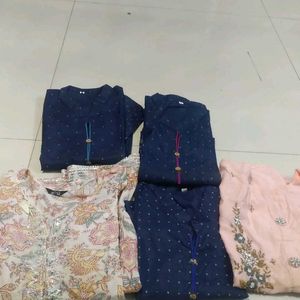 3 L Blue Kurtis New With Tag And Pink Xxl Price Oe