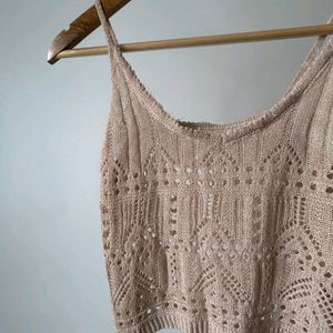 Imported Fine Knitted Crochet Top