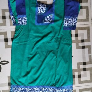 Blue Green Salwar Kurti