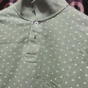 Green Sold Half Sleeve Polo Tshirt