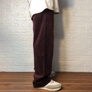 Maroon Straight Fit Jean