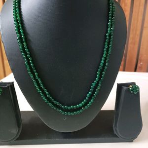 2 Layer Necklace With Stud