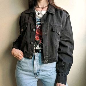 Denim Black Jacket 🖤