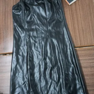 Black Leather Bodycon Dress