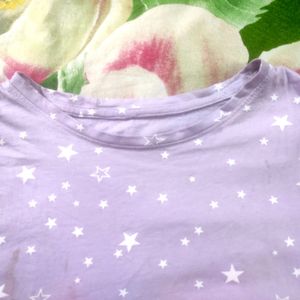 Lavender Round Neck T-shirt