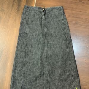 Y2K Long Denim Skirt