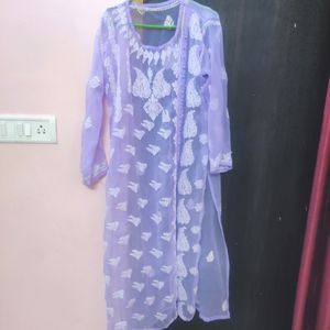 Chikankari kurti With Inner